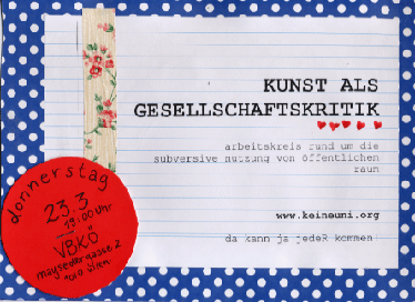 Kunst als Gesellschaftskritik